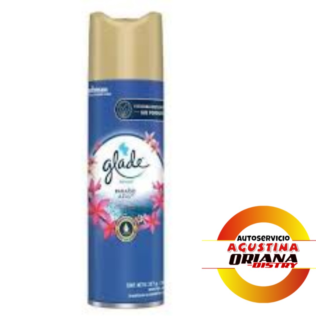 GLADE AEROSOL 360ML PARAISO AZUL