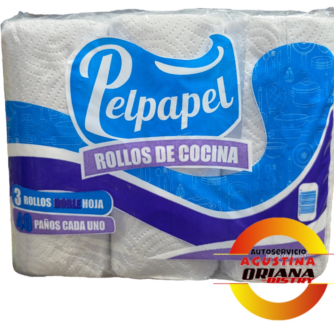 ROLLO COCINA PELPAPEL X3 40P