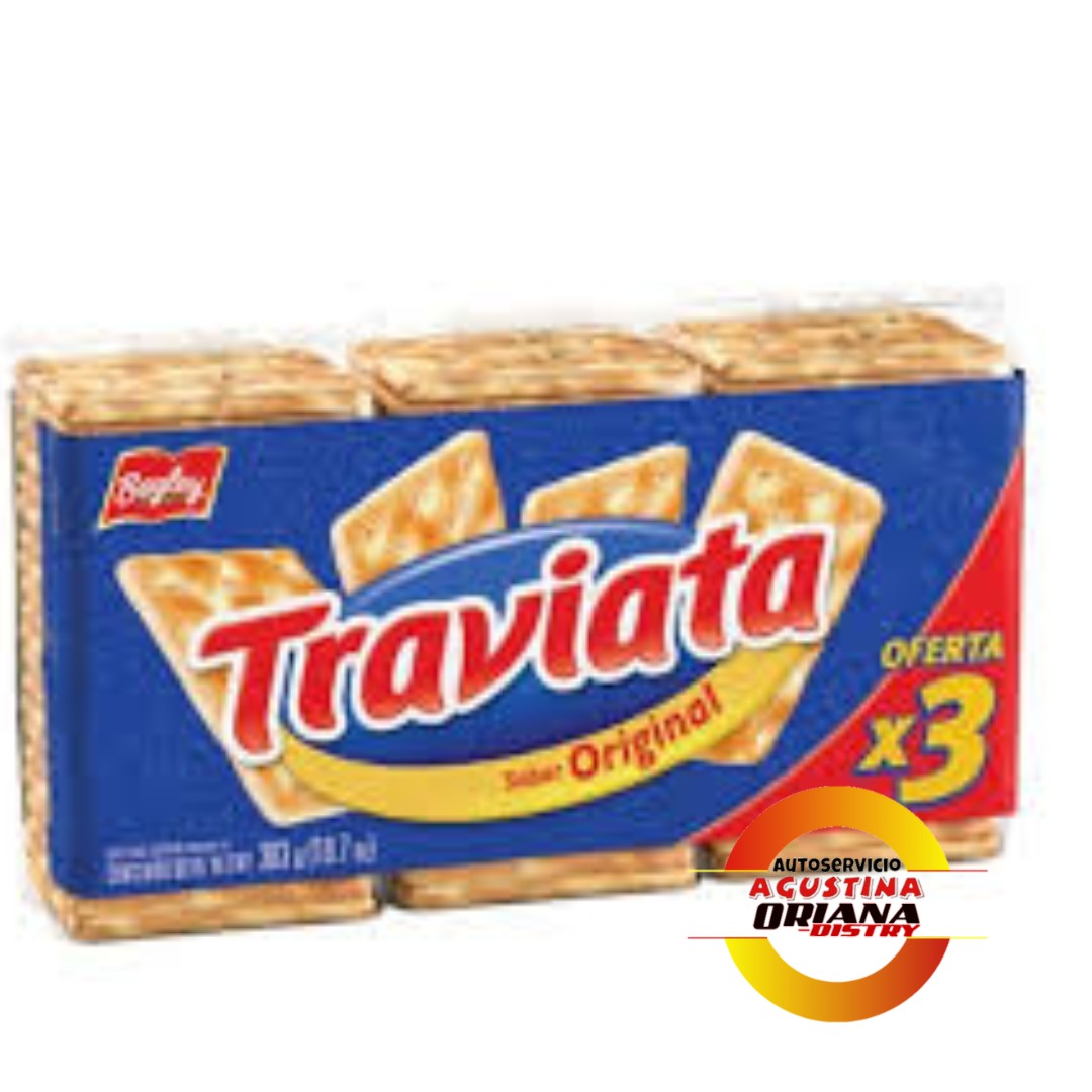 GALLETITAS TRAVIATA X3  PACK FAMILIAR