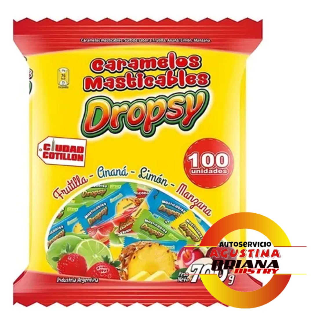 CARAMELO BULLDOG DROPSY FRUTAL MASTICABLE 700G