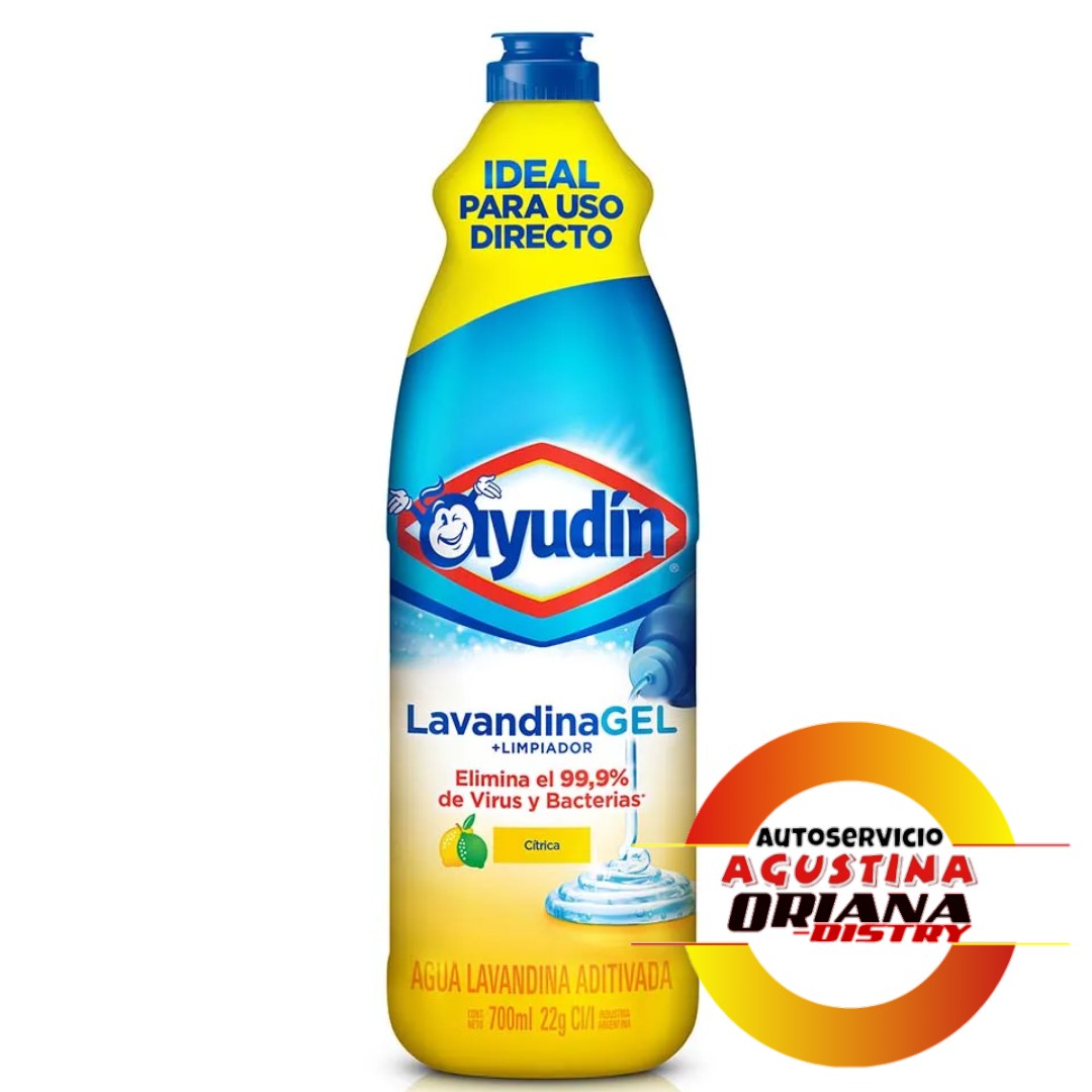 LAVANDINA GEL 700ML AYUDIN CITRICA