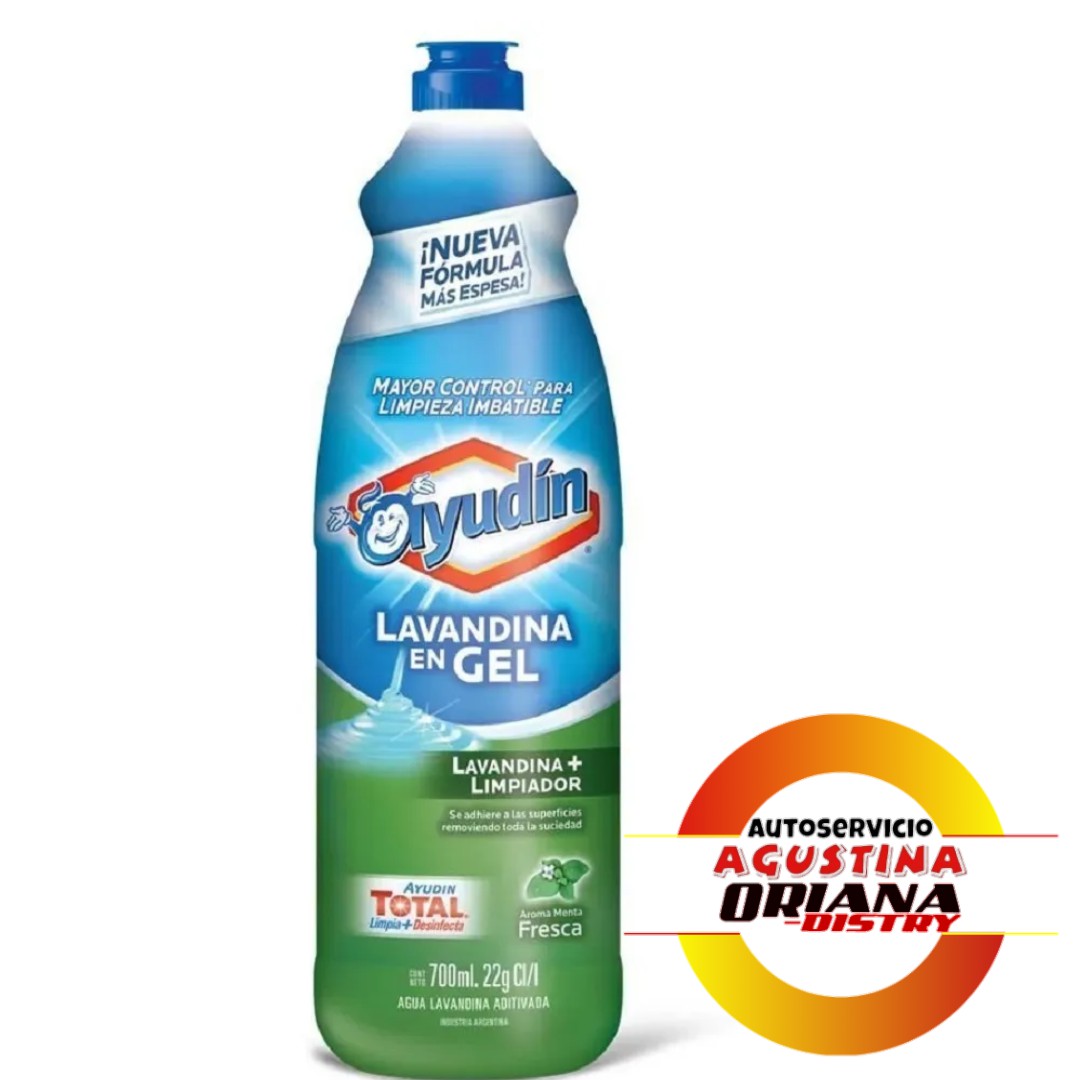 LAVANDINA GEL 700ML AYUDIN MENTA