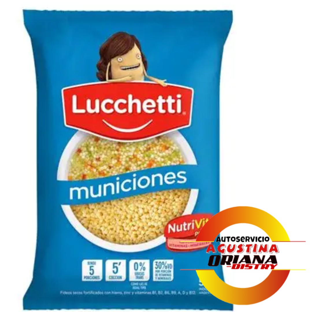 FIDEO LUCCHETTI MUNICIONES 500G