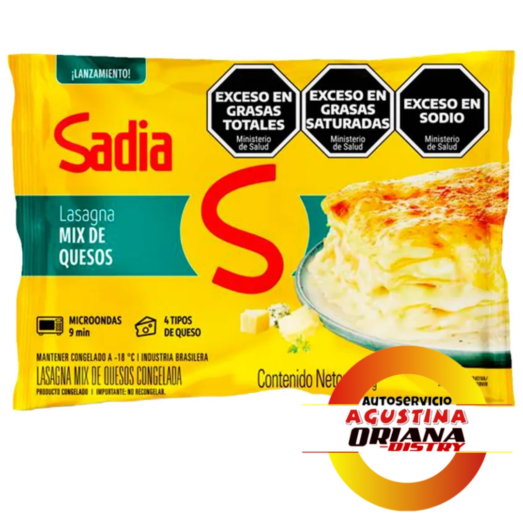 LASAÑA SADIA MIX 4 QUESOS 350G CONGELADAS