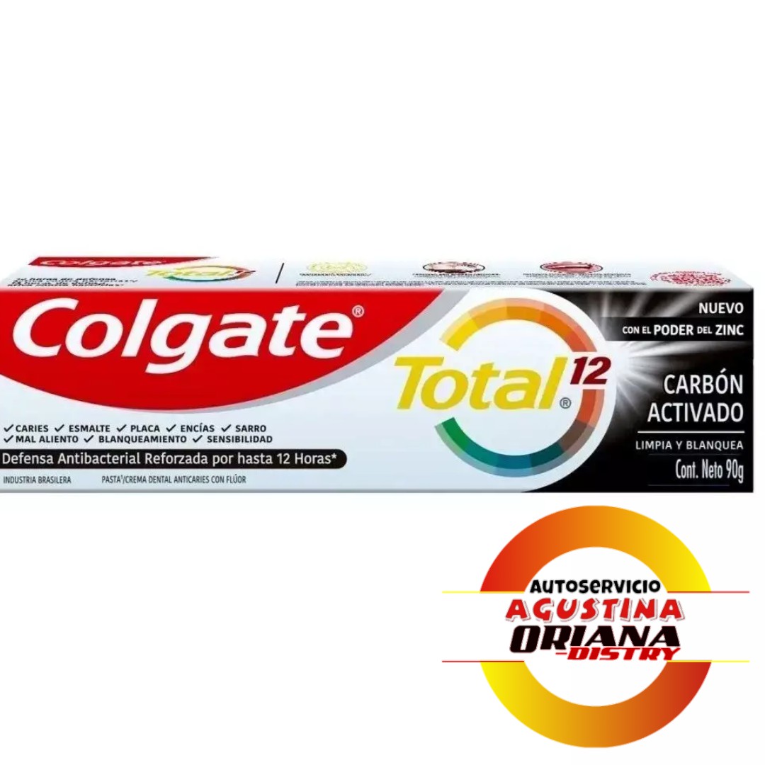 DENTRIFICO 90G COLGATE TOTAL PREVENCION ACTIVA CARBON