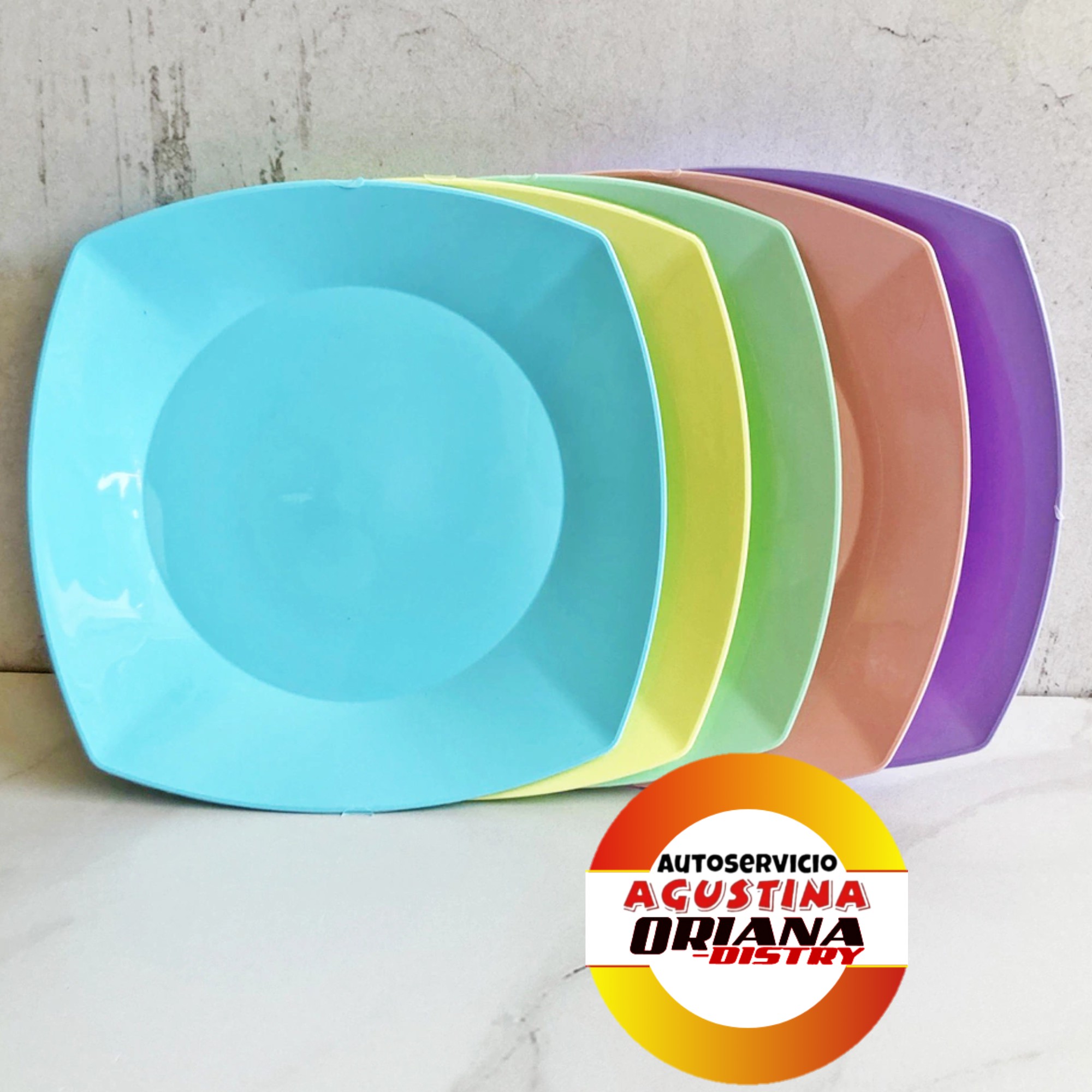 PLATO PLASTICO CUADRADO
