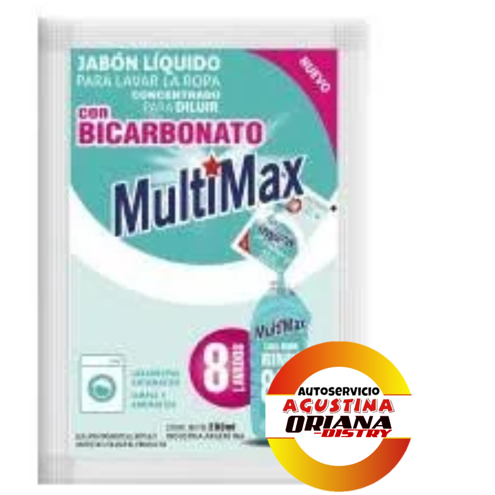 JABON LIQUIDO 200ML MULTIMAX CON BICARBONATO