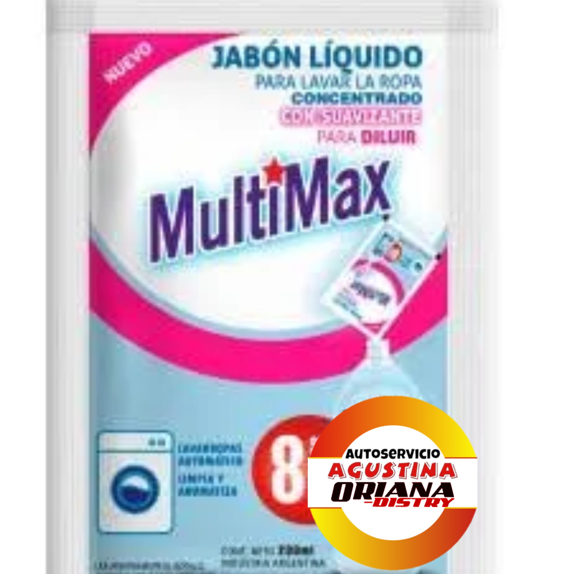 JABON LIQUIDO 200ML MULTIMAX CON SUAVIZANTE