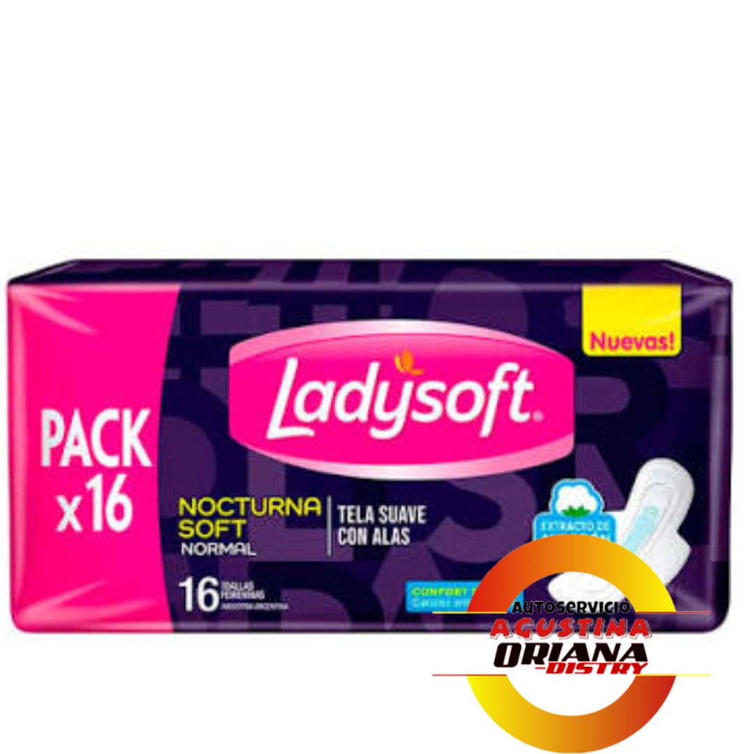TOALLAS LADYSOFT X16 NOCTURNA SOFT