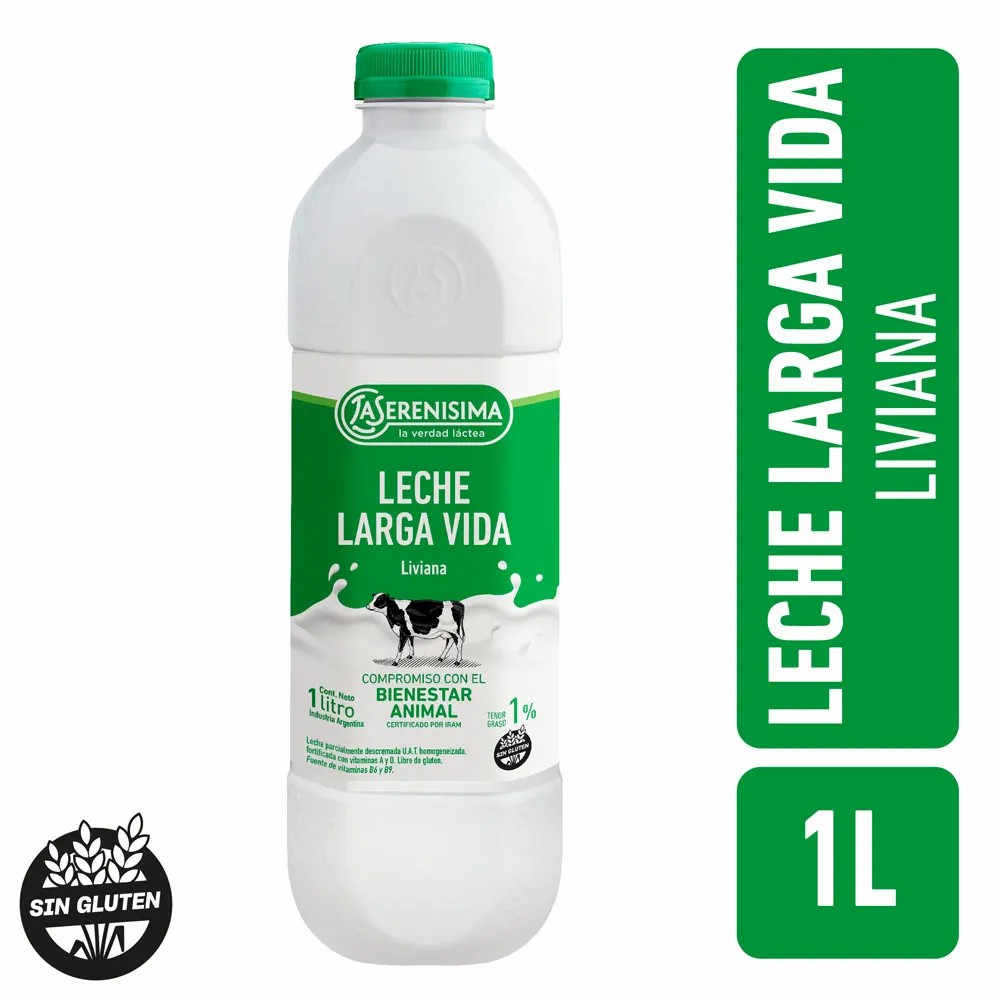 LECHE 1L BOTELLA  LARGA VIDA DESCREMADA