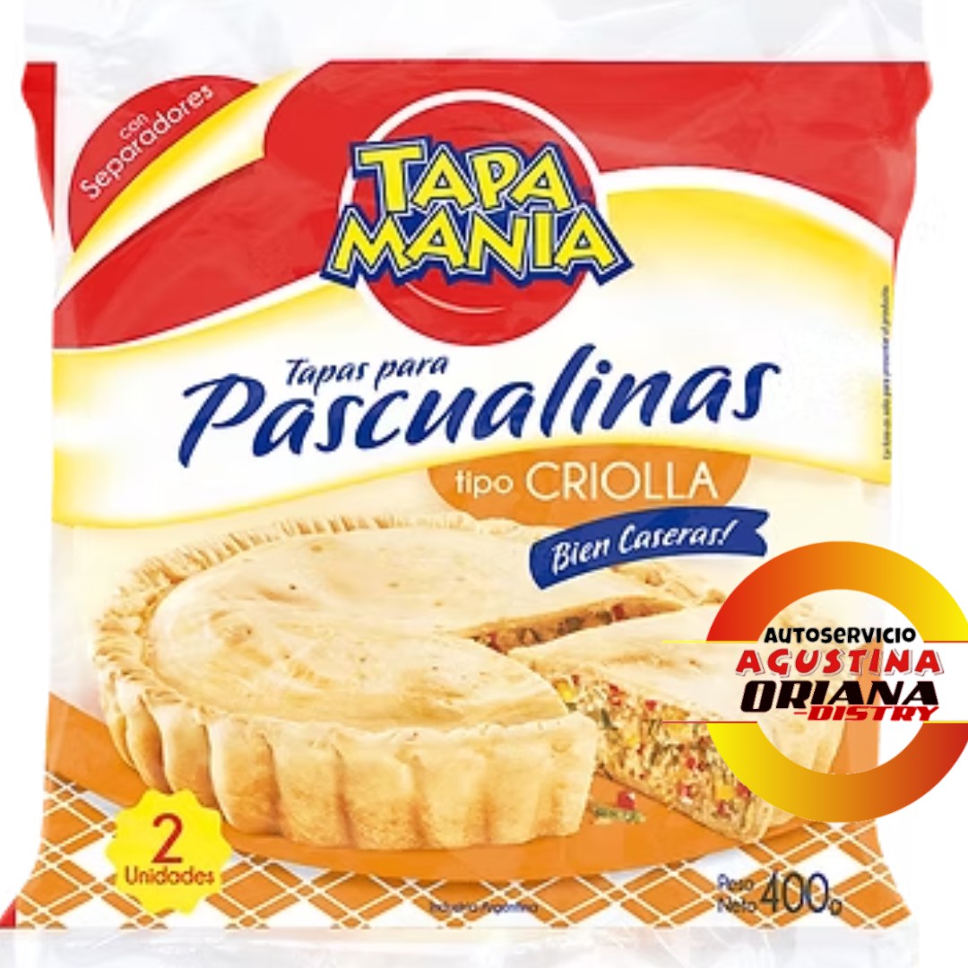 PASCUALINA TAPA MANIA CRIOLLA 400G