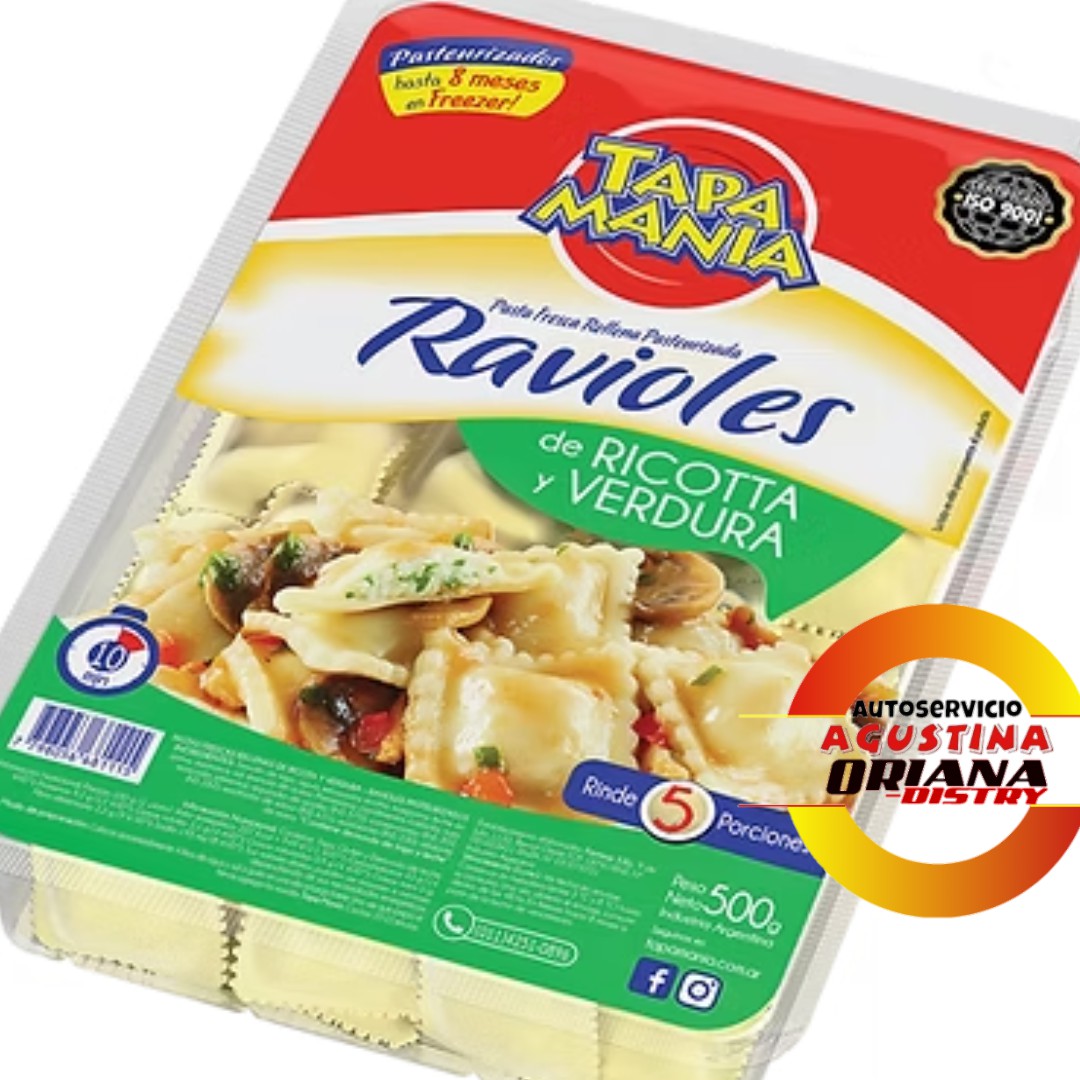 RAVIOLES TAPA MANIA 500G R.VERDURA