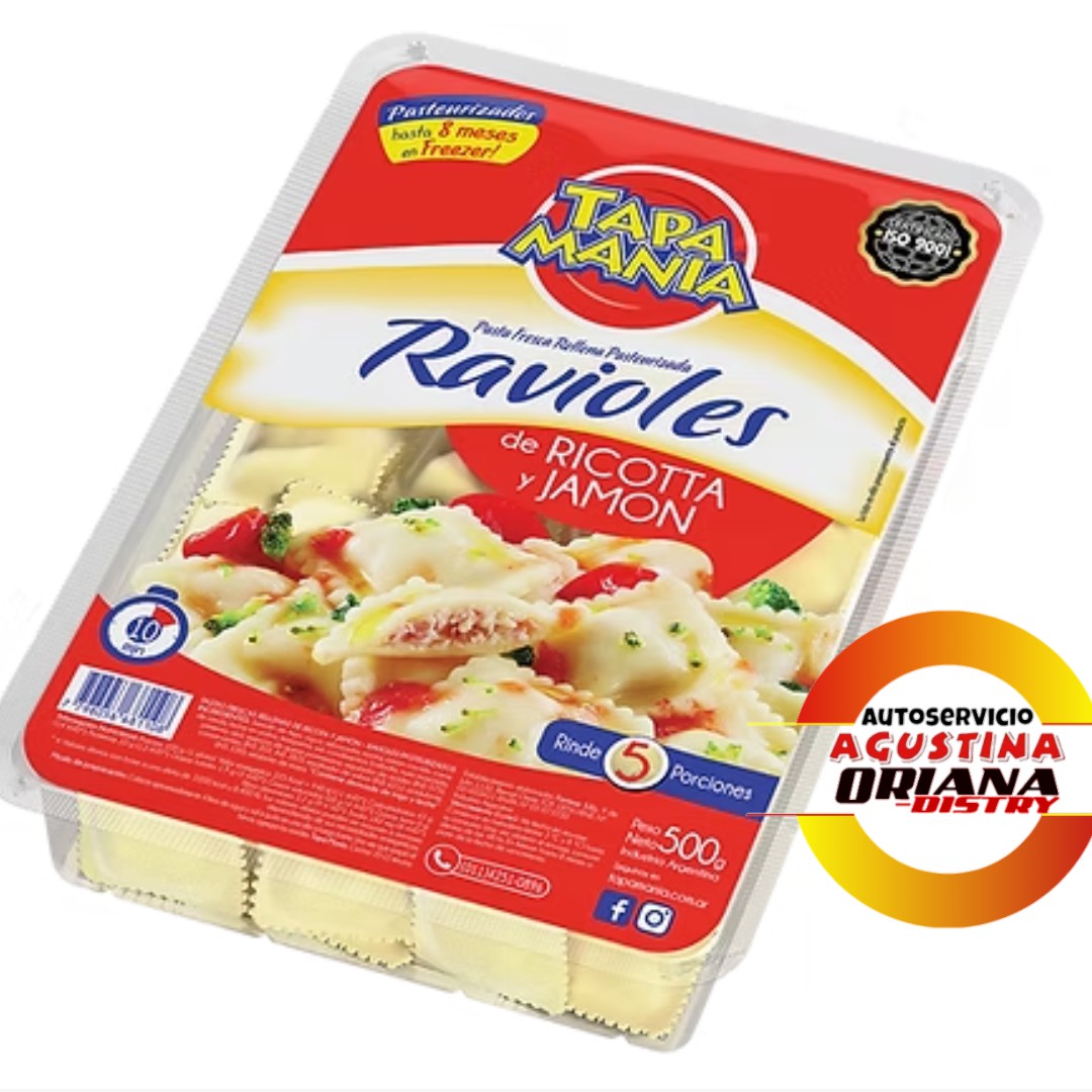 RAVIOLES TAPA MANIA 500G R.JAMON
