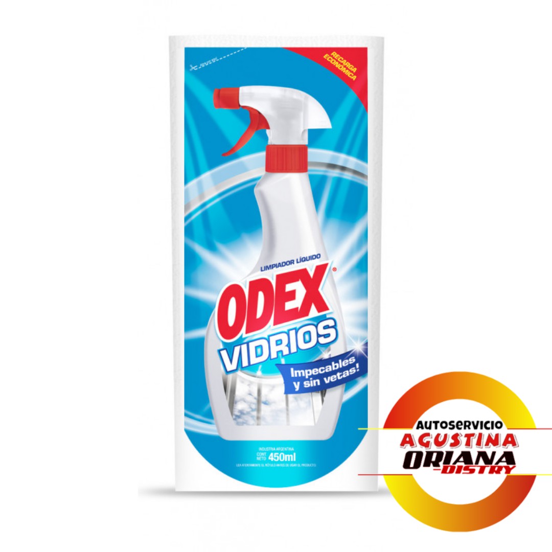 LIMPIADOR LIQUIDO 450ML ODEX VIDRIOS DOY PACK