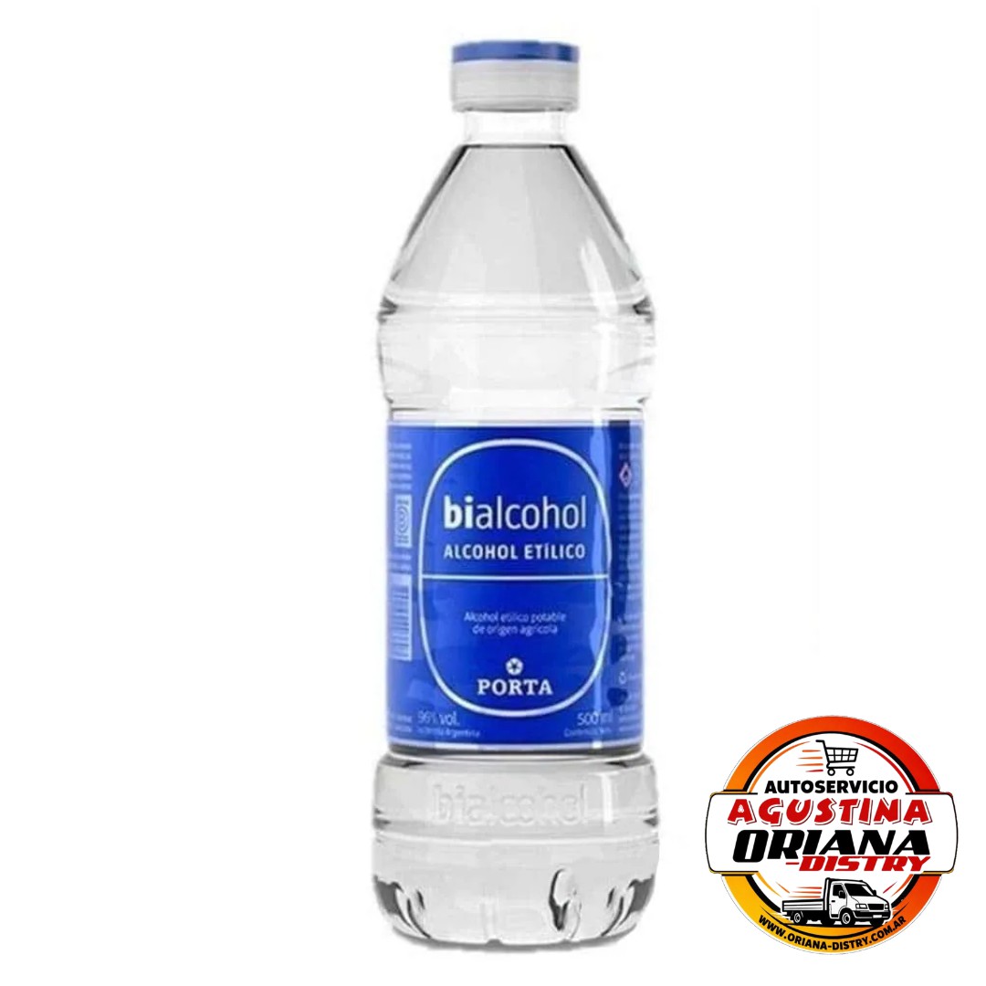 ALCOHOL 500CC ETILICO BIALCOHOL 90% AZUL