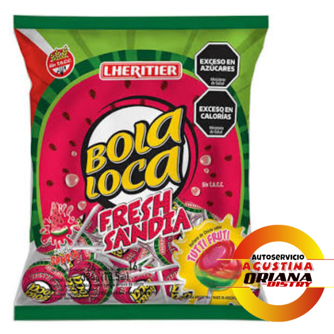 CHUPETINES 384G BOLA LOCA SANDIA