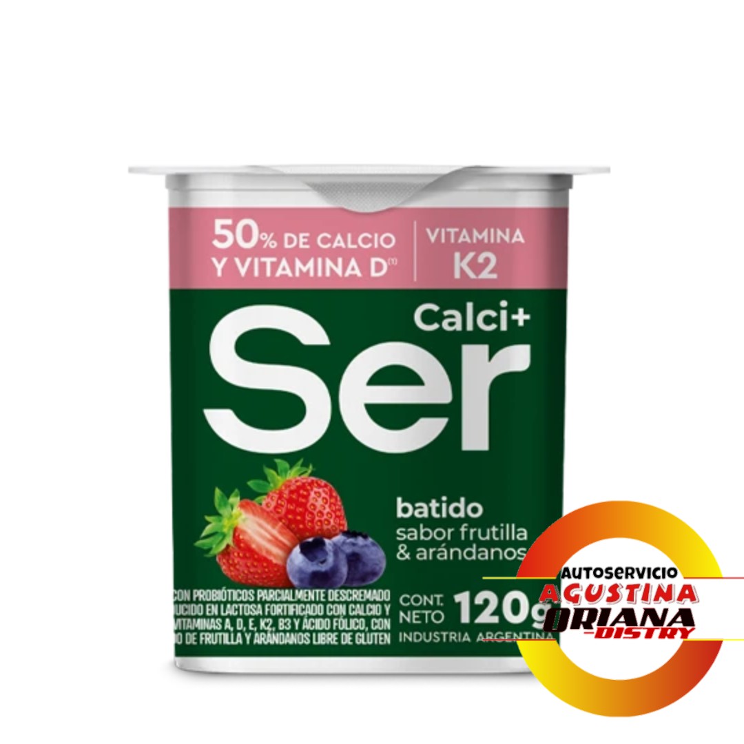 YOGUR SER + CALCIO 120G FRUTILLA Y ARANDANOS