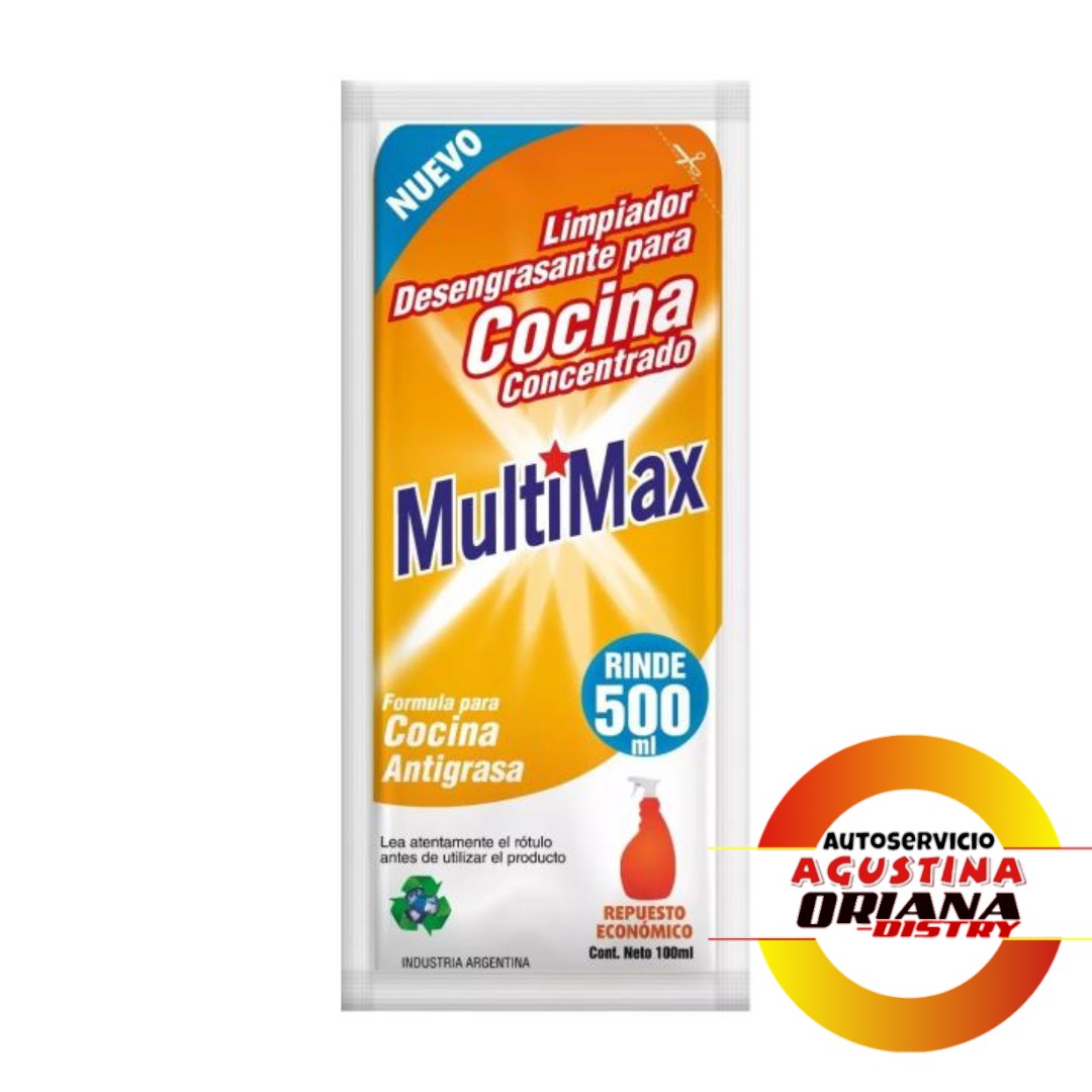 LIMPIADOR DESENGRASANTE 100ML CONCENTRADO MULTIMAX