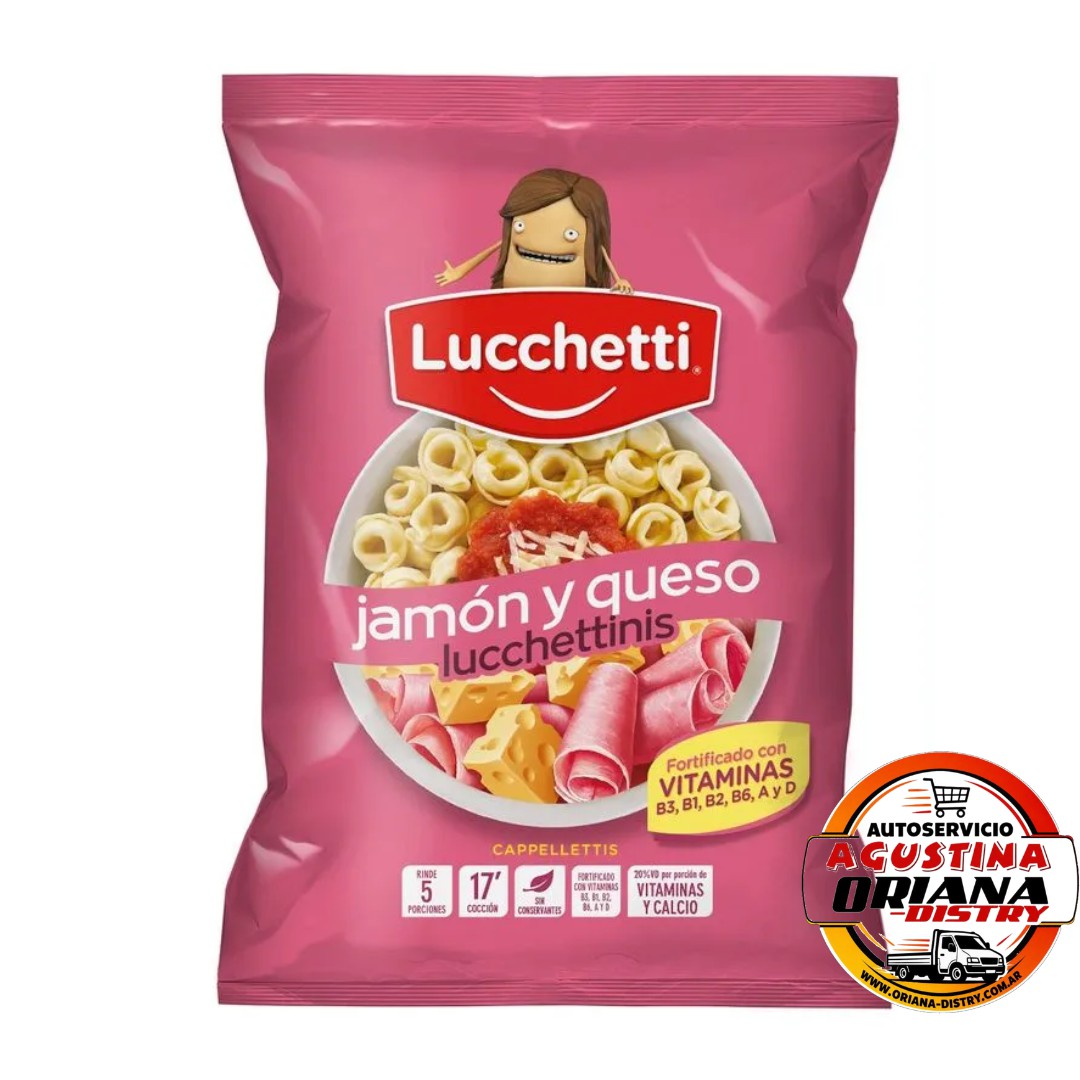 CAPPELETTIS 500G LUCCHETTINIS JAMON Y QUESO