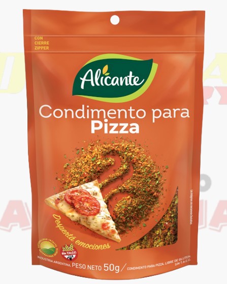 CONDIMENTO ALICANTE PARA PIZZA 25G