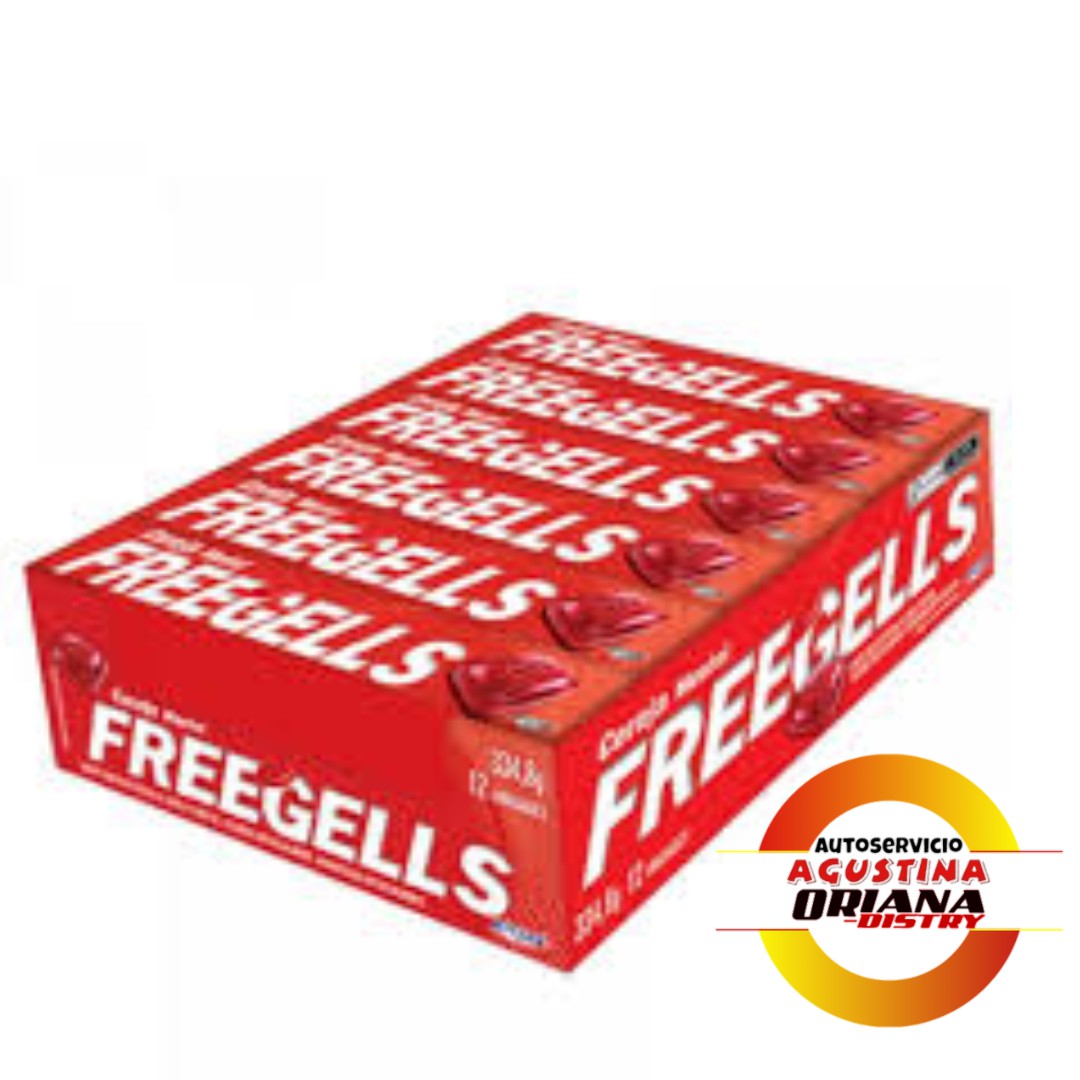 PASTILLAS FREEGELLS 36X12 CEREZA