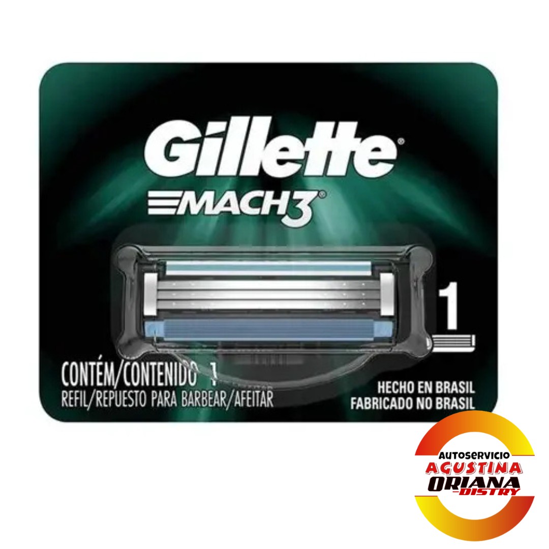 GILLETTE REP MACH3 NEGRO X1