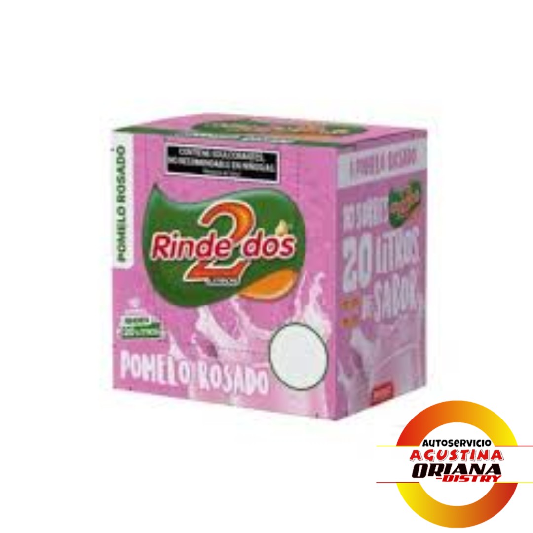 JUGO RINDE DOS CAJA X 10U POMRLO ROSDADO