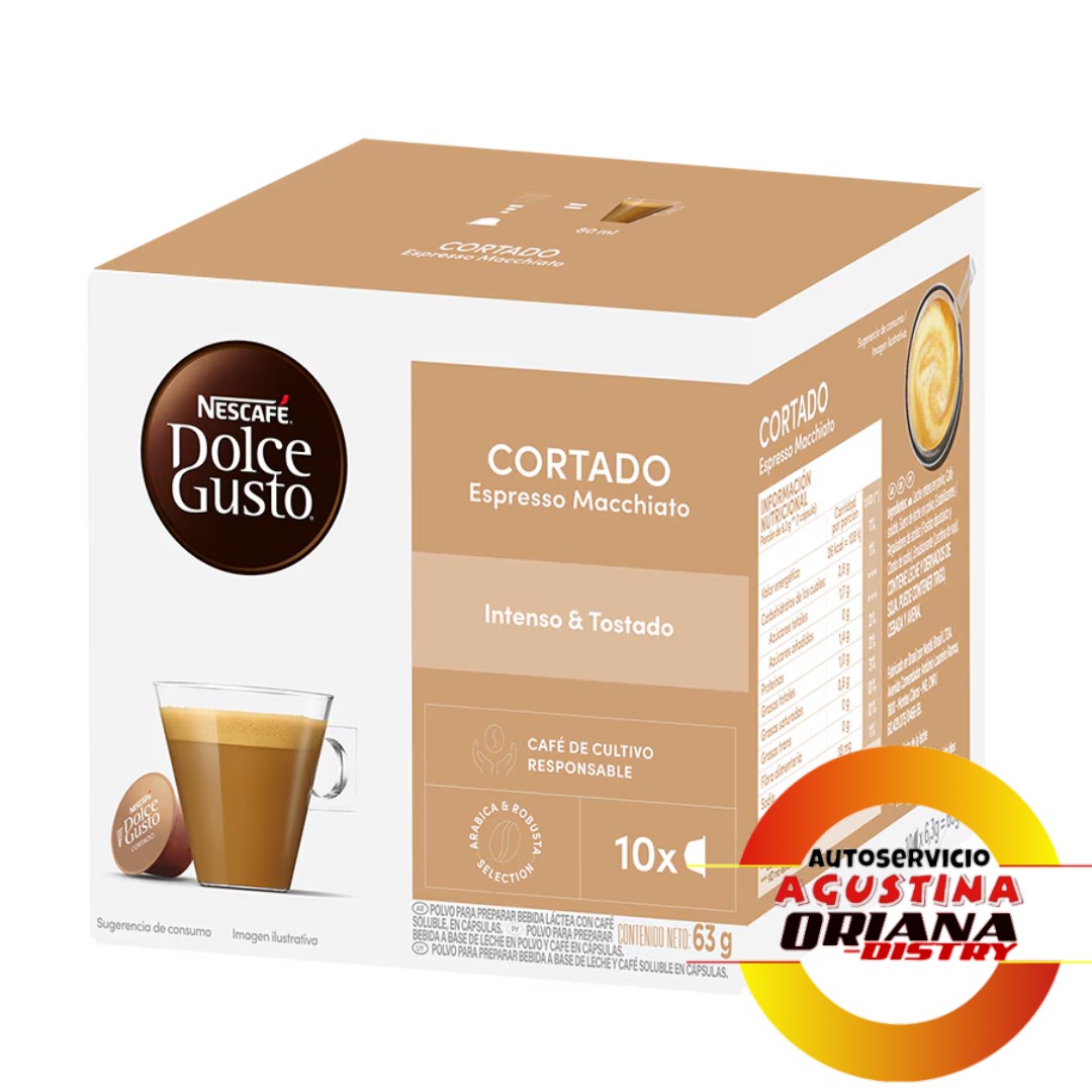 CAPSULA NESCAFE DOLCE GUSTO X10 - CORTADO