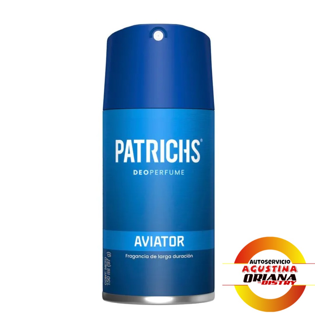 DESODORANTE 164G PATRICHS AZUL