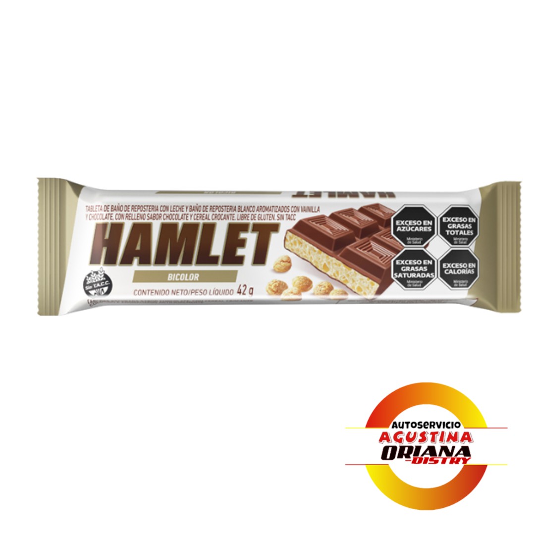 CHOCOLATE HAMBLET 45G BICOLOR