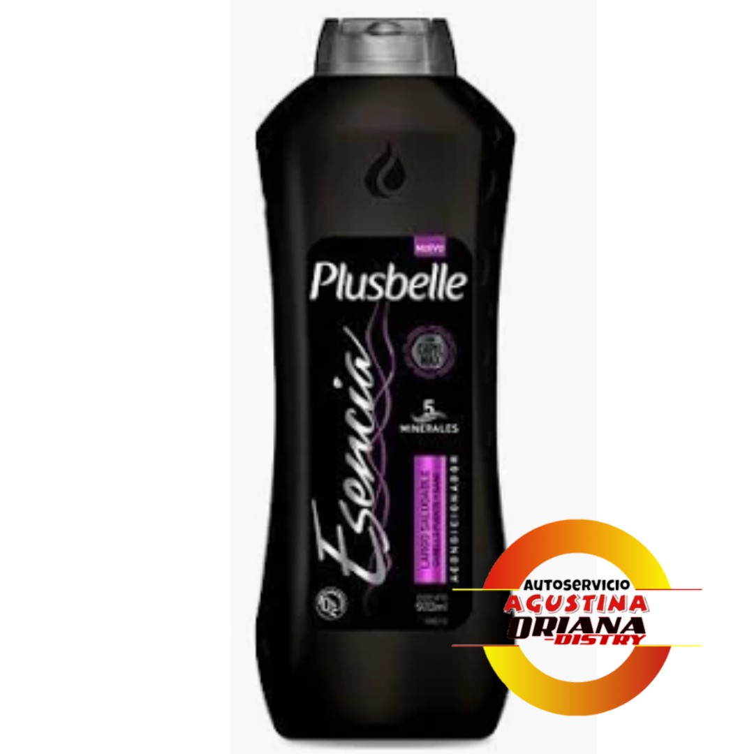 ACONDICIONADOR 1L PLUSBELLE NEGRO LARGO