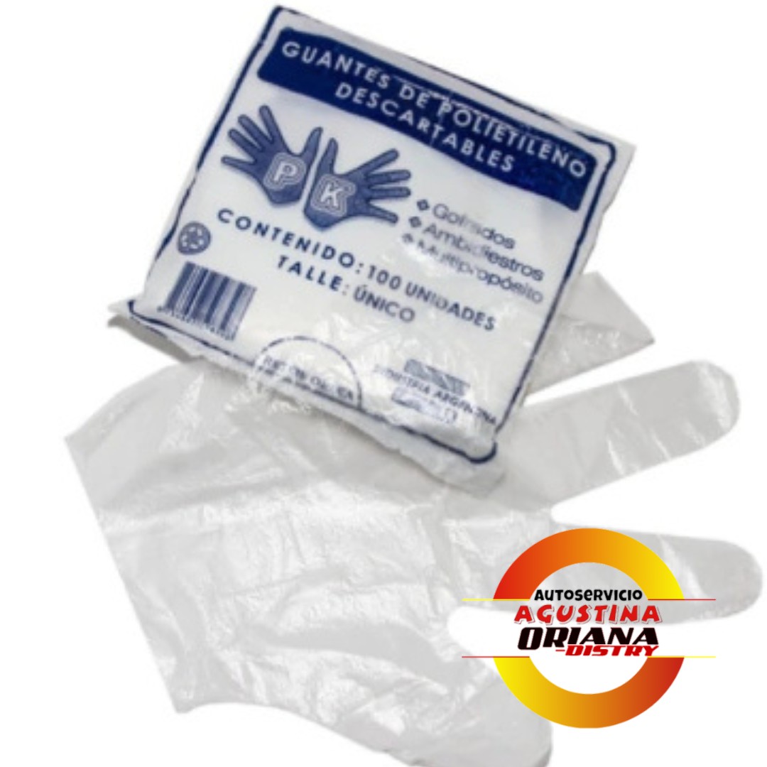 GUANTES DESCARTABLE POLIETILENO