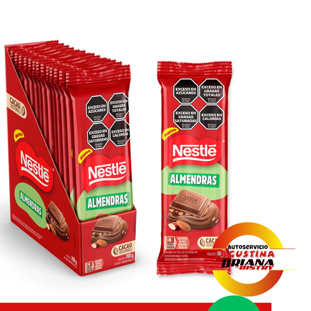 CHOCOLATE NESTLE 50G ALMENDRAS