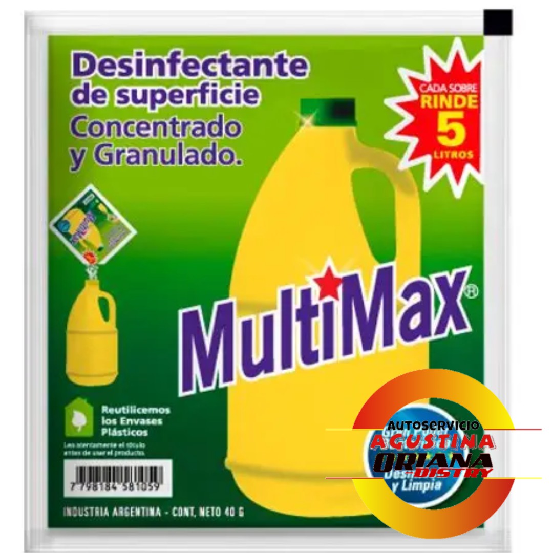LAVANDINA MULTIMAX ECONOMICO 40GR EN POLVO