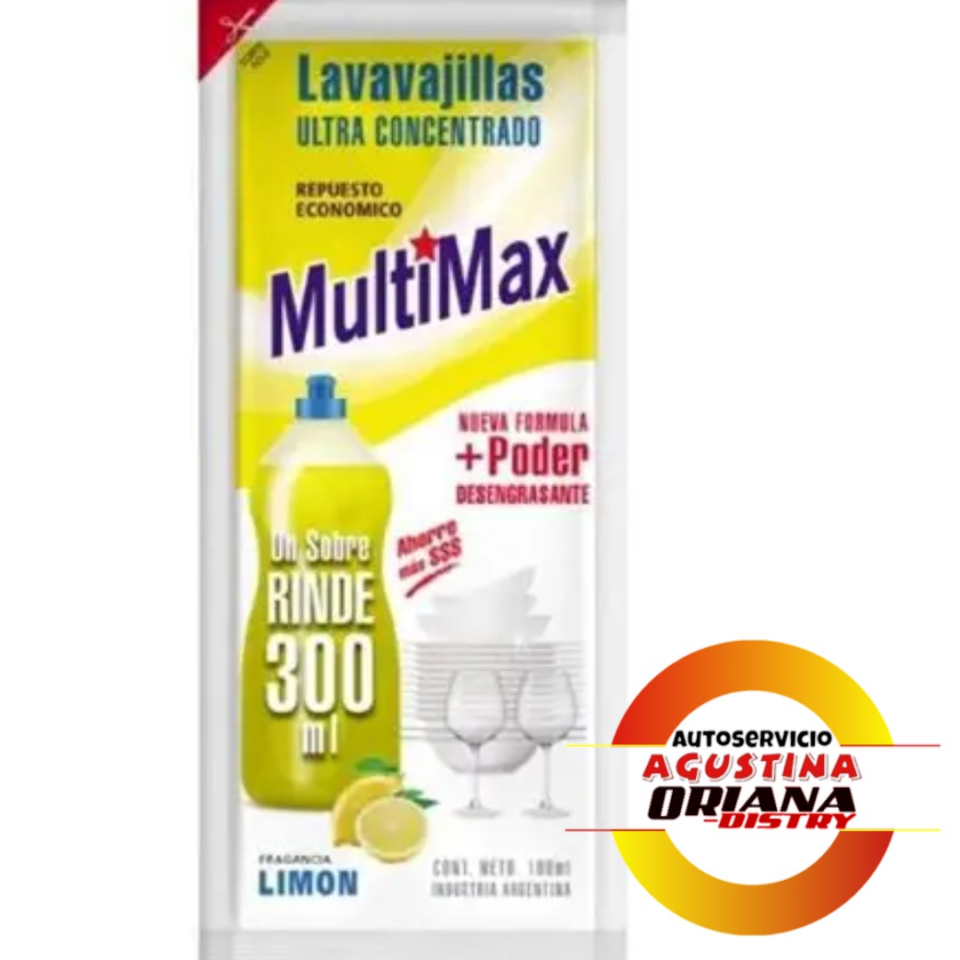 LAVAVAJILLAS MULTIMAX 100ML LIMON