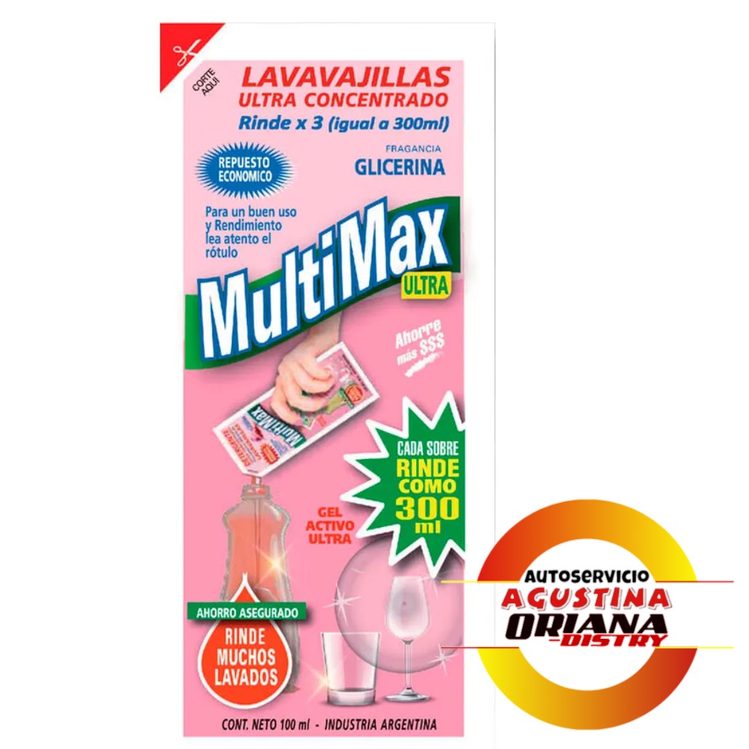 LAVAVAJILLAS MULTIMAX 100ML GLICERINA