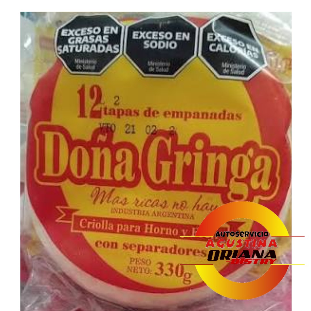 TAPA DE EMPANADAS DOÑA GRINGA