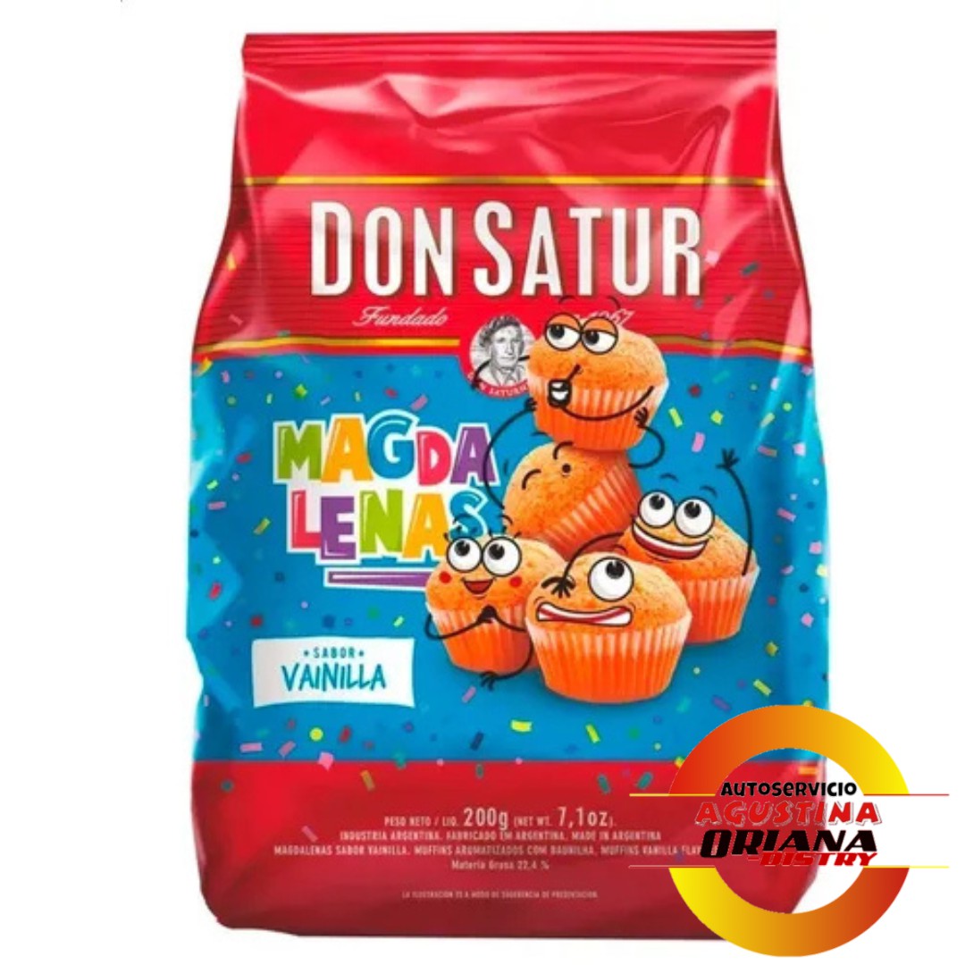 GALLETITAS MAGDALENAS DON SATUR 250G VAINILLA