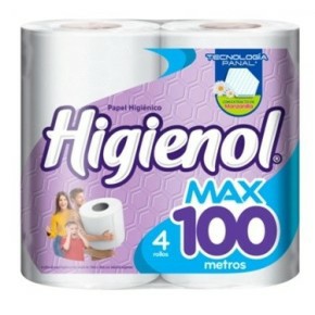 PAPEL X4 HIGIENOL MAX X100M