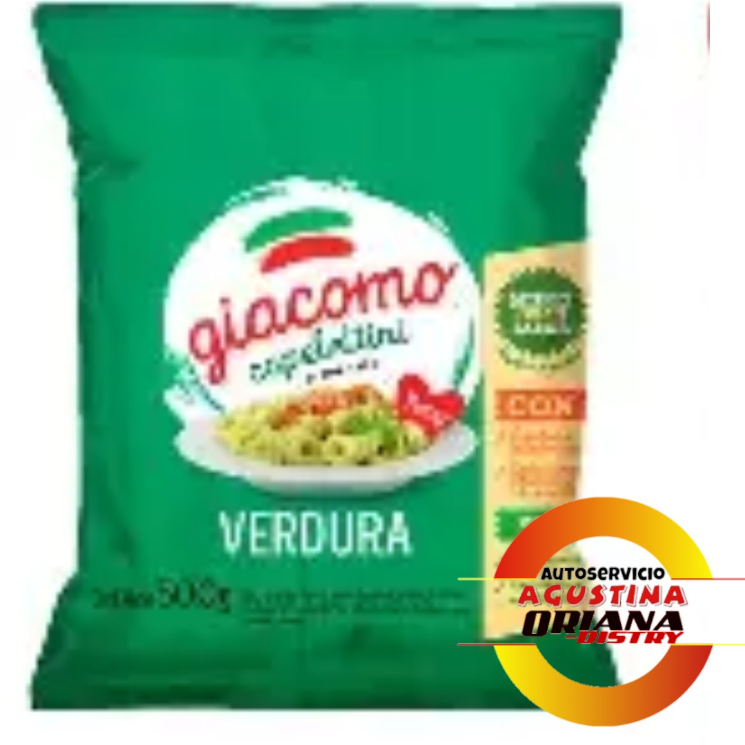 FIDEOS GIACOMO X 500G - VERDURA                           **