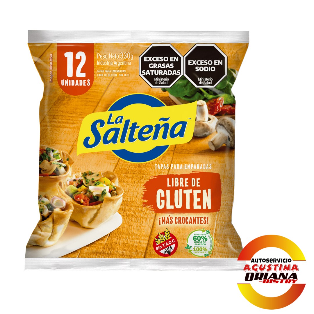 TAPA DE EMPANADAS LA SALCHEÑA SIN GLUTEN