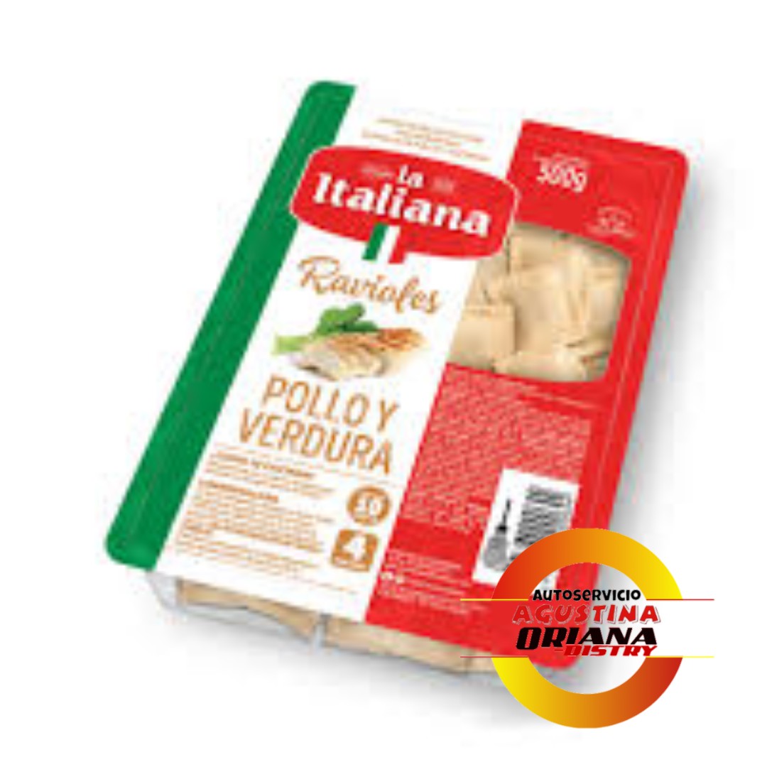 RAVIOLES LA ITALIANA 500G POLLO Y VERDURA