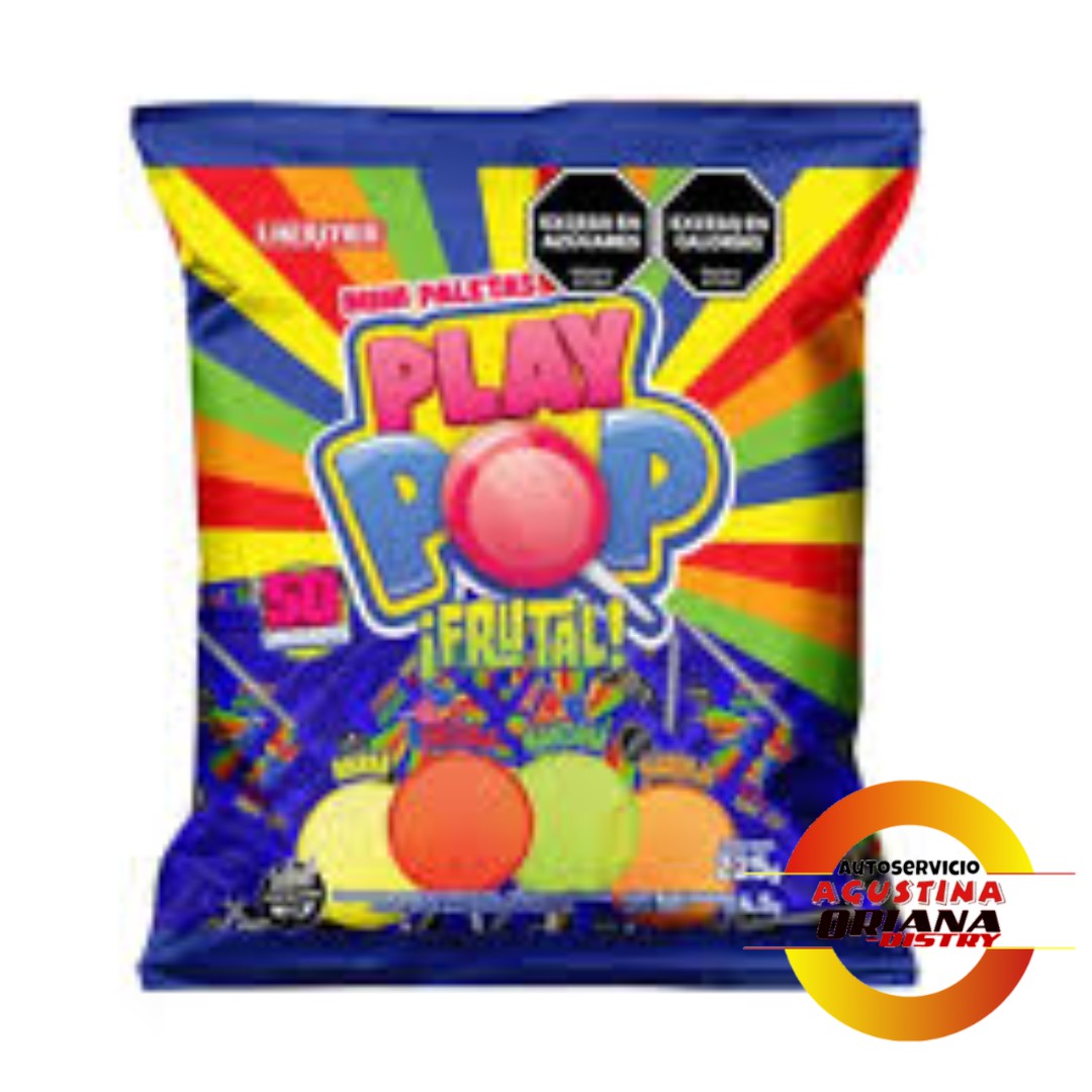 CHUPETIN MINI PALETA PLAY POP  225G