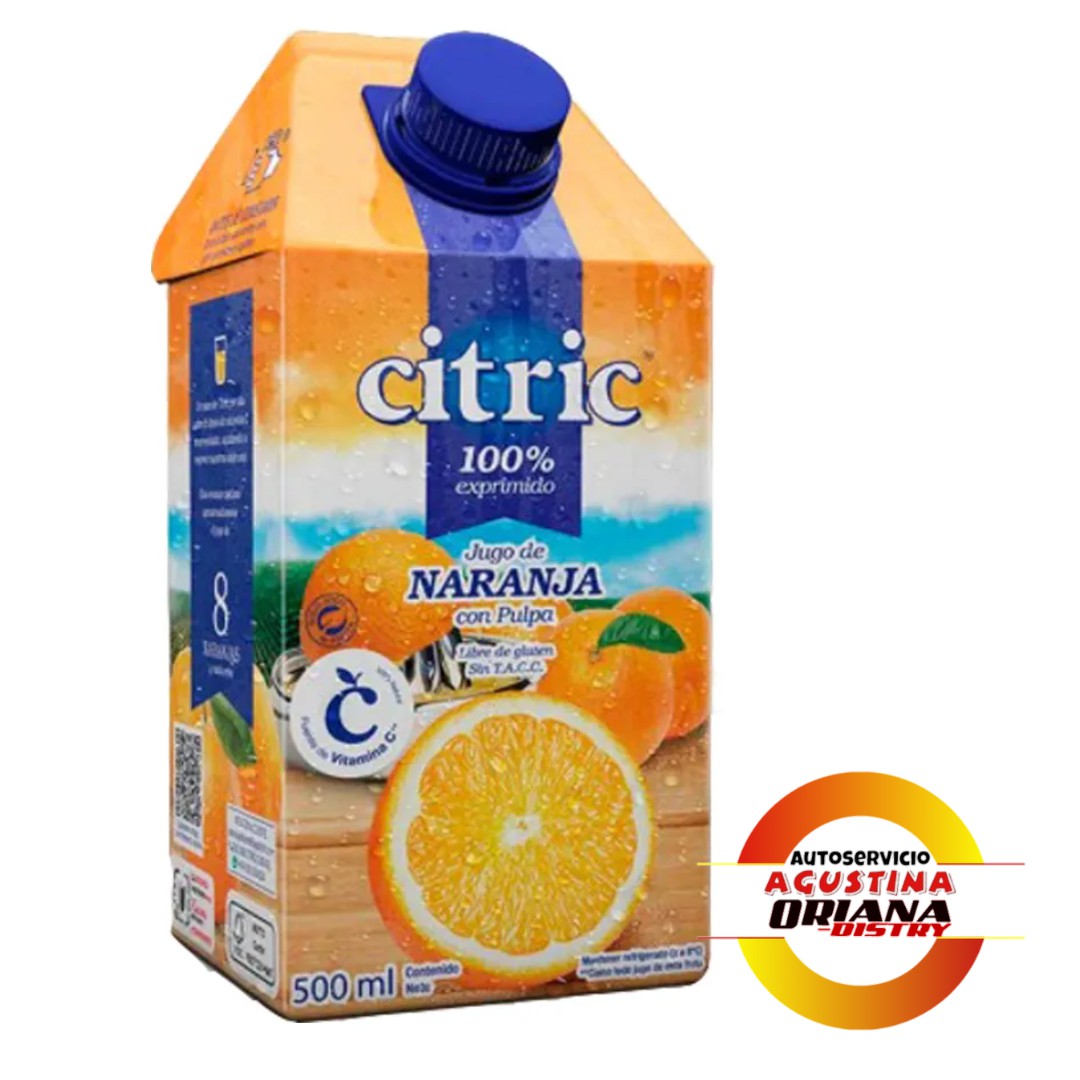 JUGO CITRIC 500M NARANJA