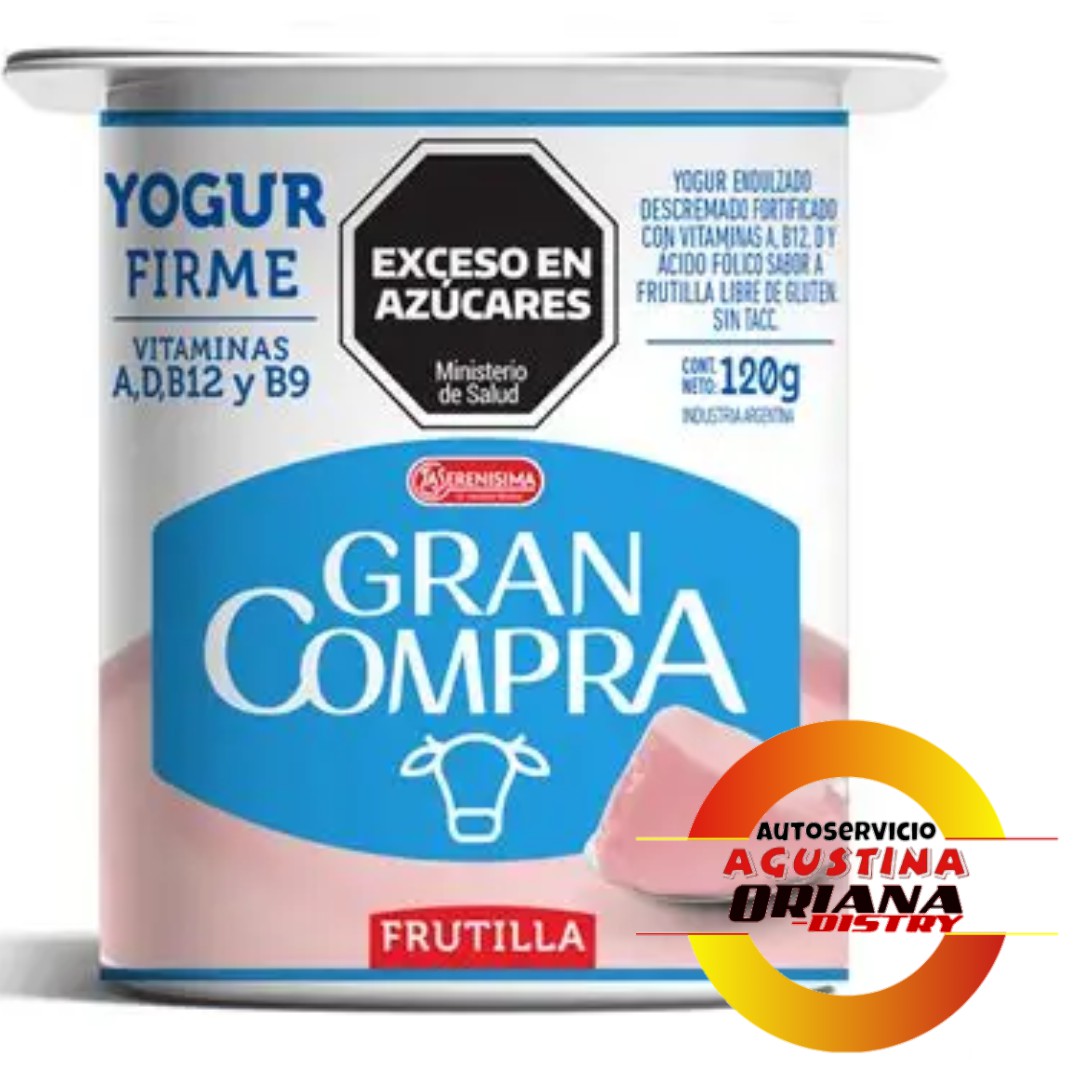 YOGURTH SERENISIMA GRAN COMPRA 120G FRUTILLA