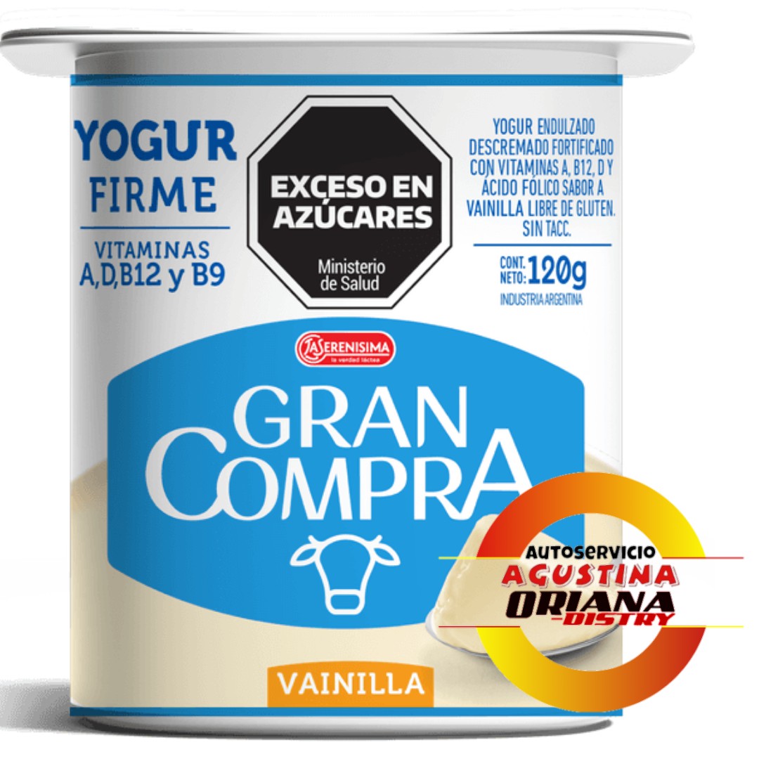 YOGURTH SERENISIMA GRAN COMPRA 120G VAINILLA