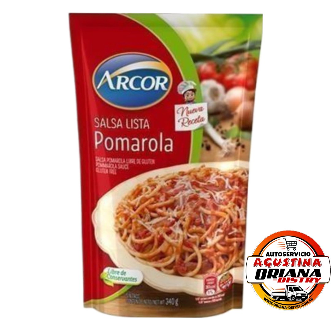 SALSA LISTA ARCOR POMAROLA 340G