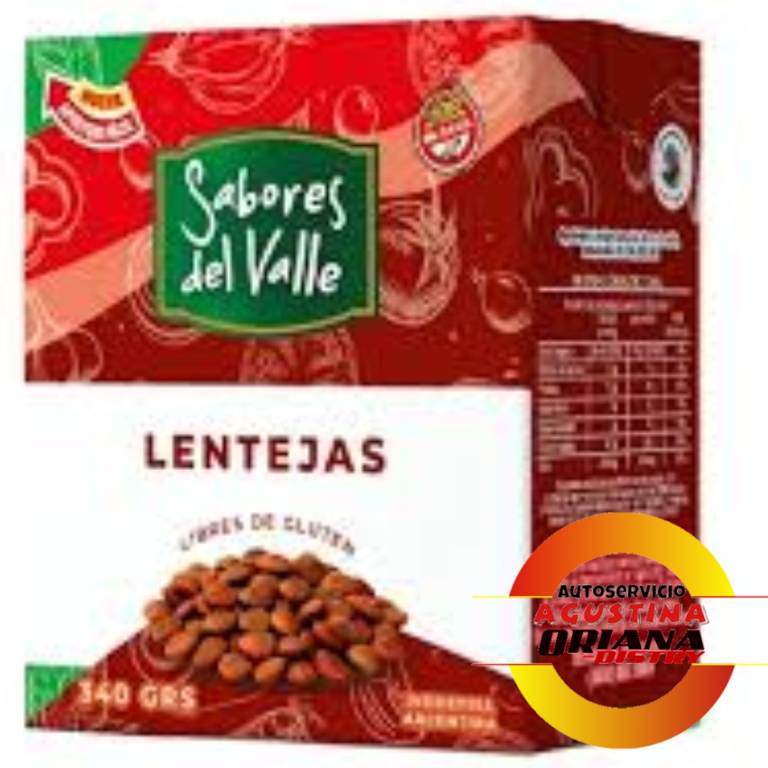 LENTEJAS 340G SABORES DEL VALLE CAJA