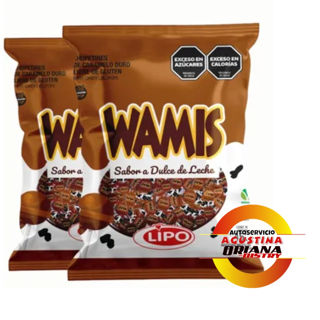 CHUPETIN WAMIS X50UN DULCE DE LECHE