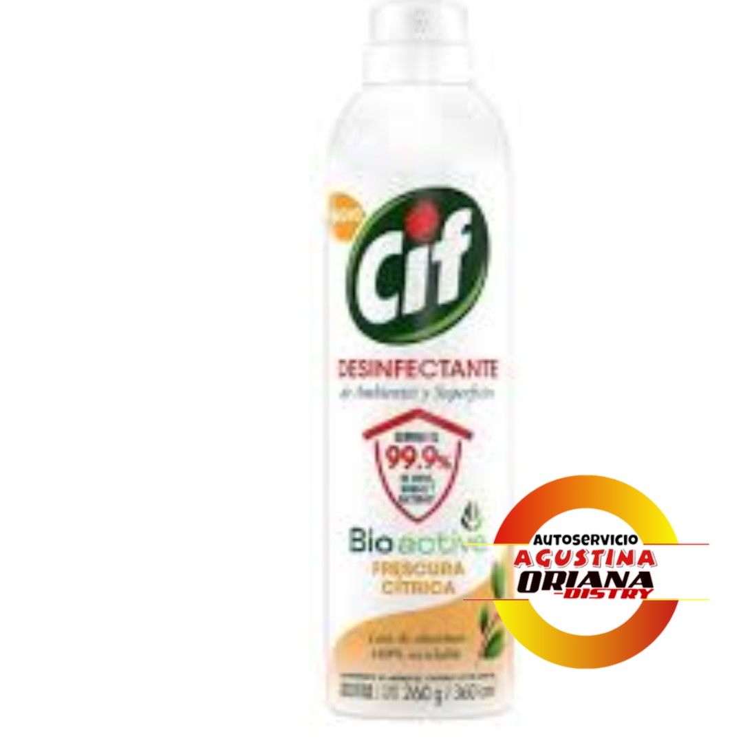 CIF DESINFECTANTE BIO ACTIVE AERO CITRICA